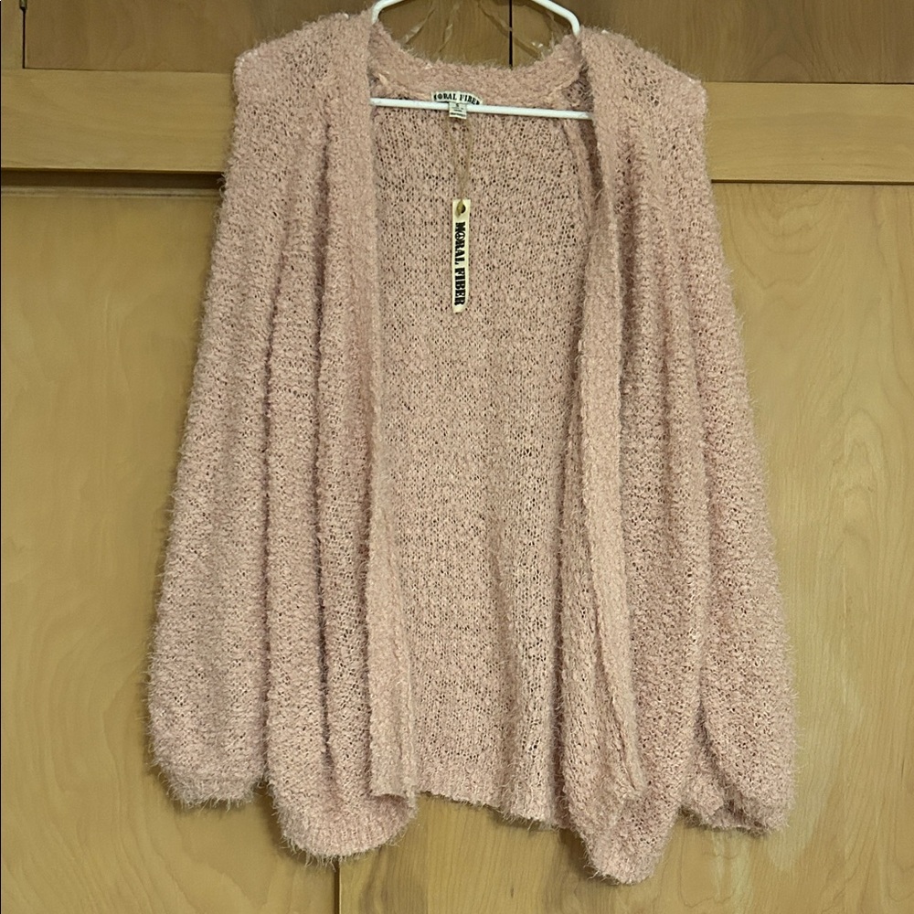 Moral Fiber Soft Pink Cardigan